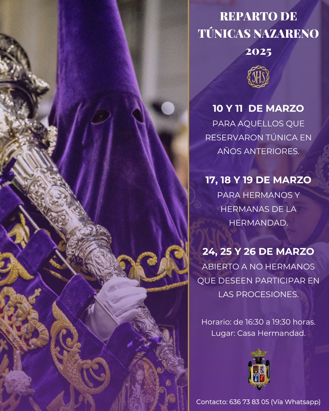 Vuelve la fe bajo túnica morada