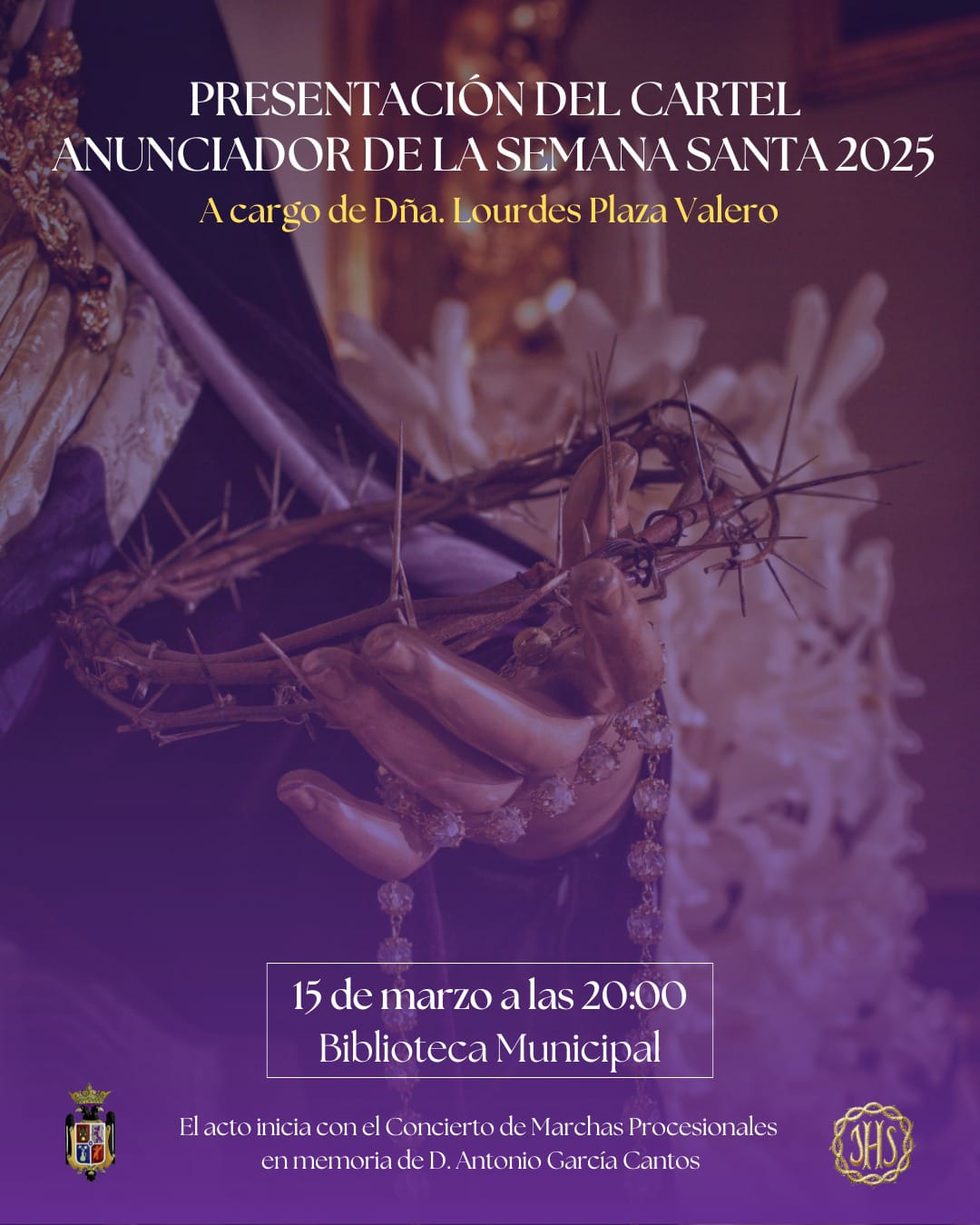 Presentación del cartel anunciador de la Semana Santa 2025