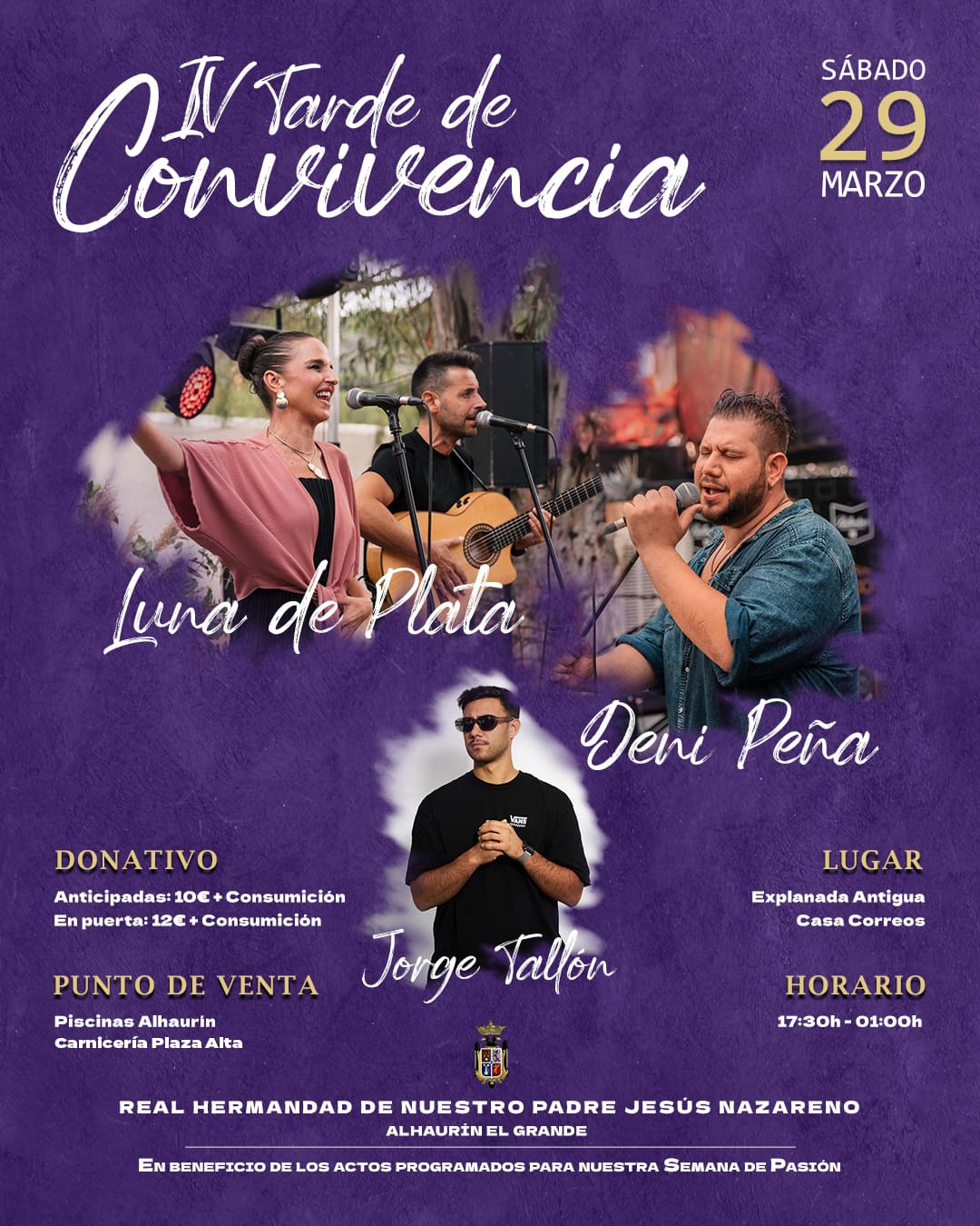 ¡Llega la IV Tarde de Convivencia de la Real Hermandad de Nuestro Padre Jesús Nazareno!