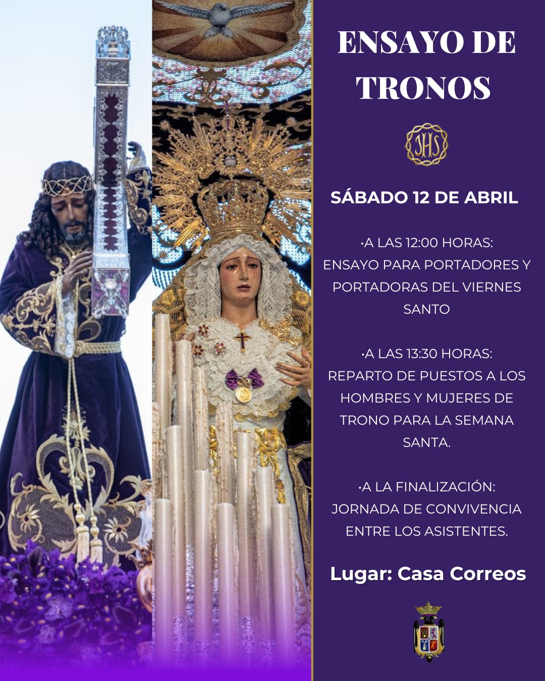 Comisiones de trono de nuestros sagrados titulares